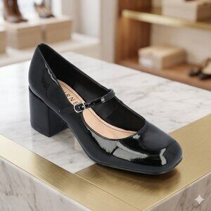 OKENNA Mary Jane Pump Heels – Women’s Size 12 – Black – Classic Vintage Style